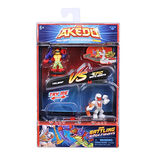 Akedo Ultimate Arcade Warriors Versus Pack - Tailwhip vs White Wraith Battle Set 2