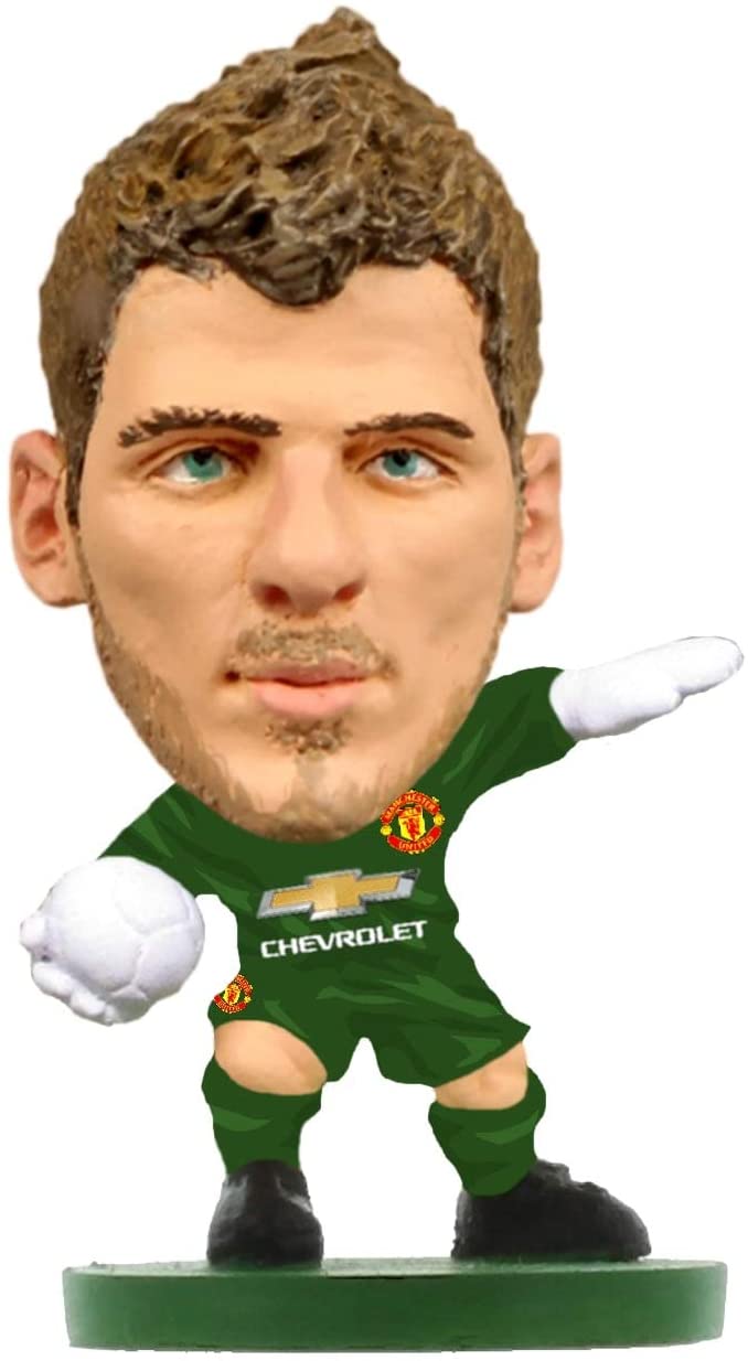 SoccerStarz SOC025 Man Utd David De GEA-Heimtrikot (Version 2019)/Figuren, Grün