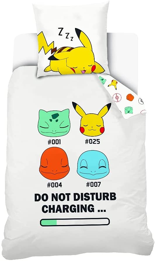 Pokemon Starter - Children's Pikachu Duvet Cover - Cotton Bedding Set