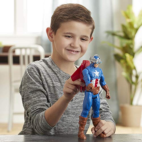 Marvel Avengers Titan Hero Series Blast Gear Captain America 30 cm Jouet