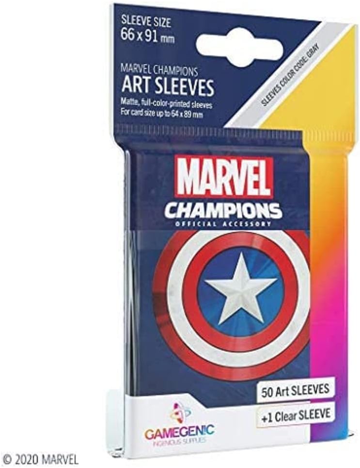 Fantasy Flight Games – Marvel Champions: Offizielle Hüllen: Marvel Blue – Card Ga