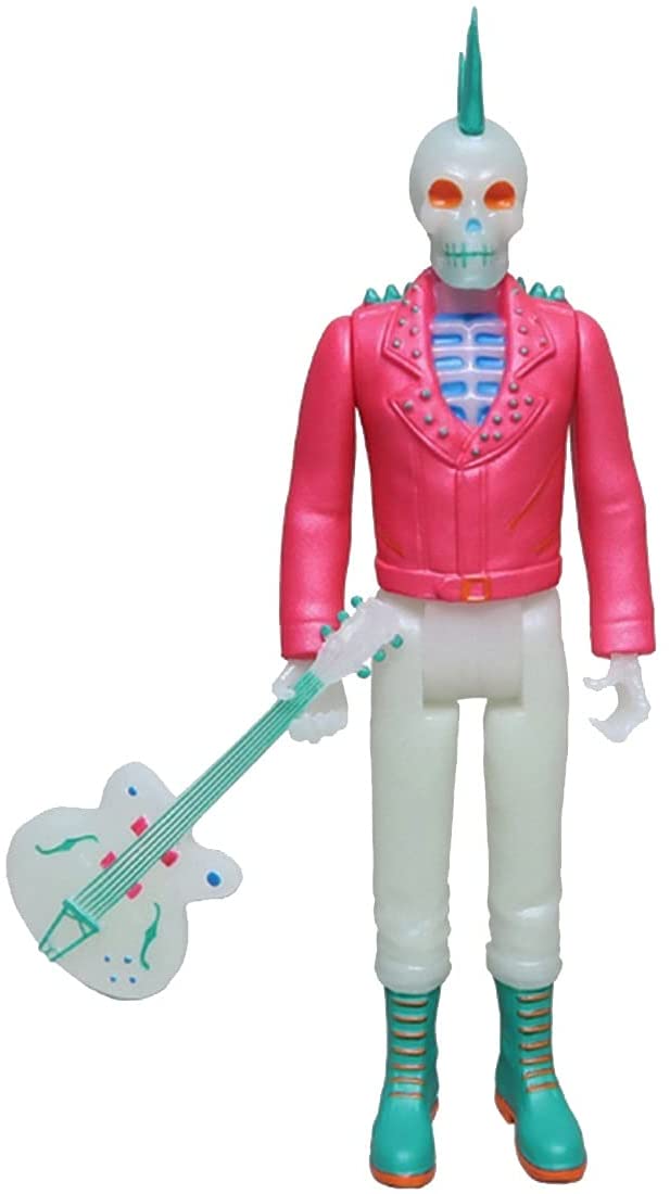 Super7 Rancid Punk Skeletim Glow in The Dark Reaktionsfigur 3,75"