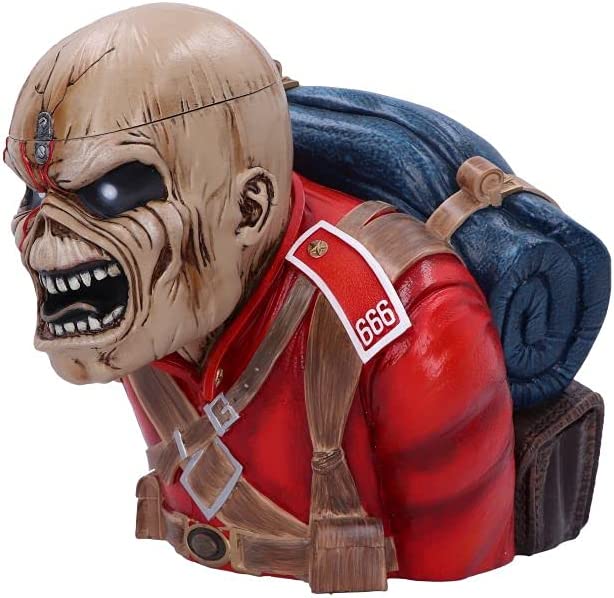 Nemesis Now Iron Maiden The Trooper Büstenbox 26,5 cm, Rot