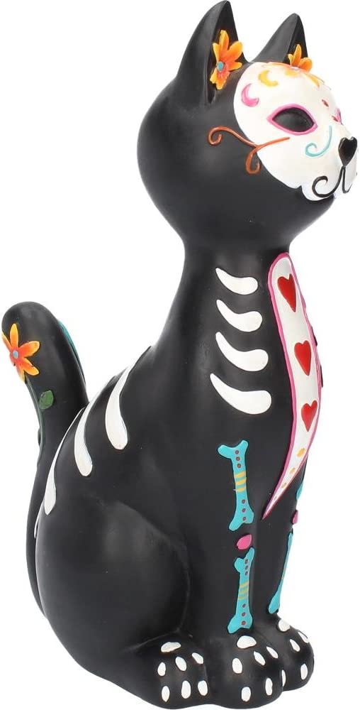 Nemesis Now Sugar Kitty Figur, 26 cm, Schwarz