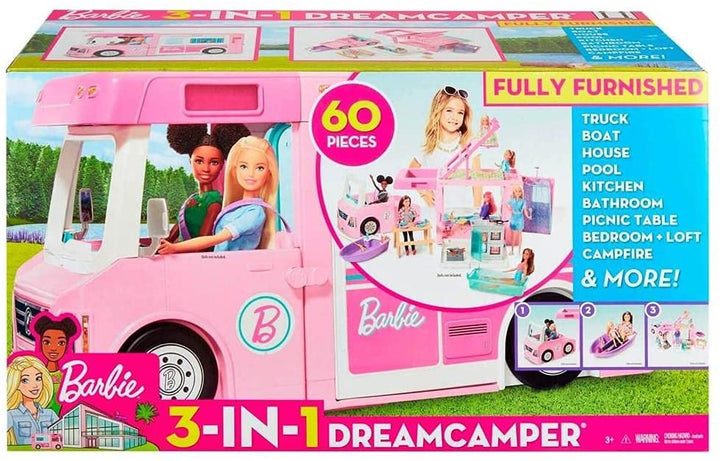 Veicolo camper e accessori da sogno 3 in 1 Barbie multicolore