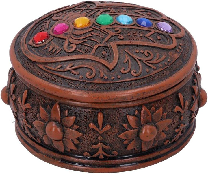 Nemesis Now Hamsa's Chakra Box (Set of 2) 9.5cm, Brown