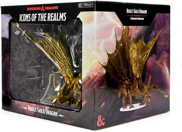 D&amp;D: Icons of The Realms: Gold Dragon Premium-Figur für Erwachsene