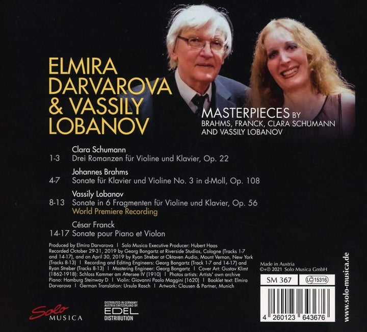 Masterpieces [Elmira Darvarova; Vassily Lobanov] [Solo Musica: SM367] [Audio CD]