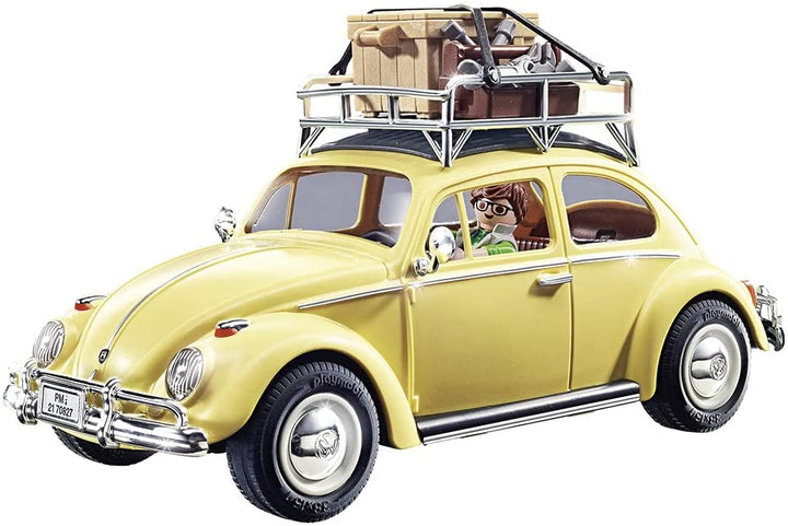 Playmobil 70827 Volkswagen Beetle, coche familiar amarillo, edición especial para aficionados y coleccionistas