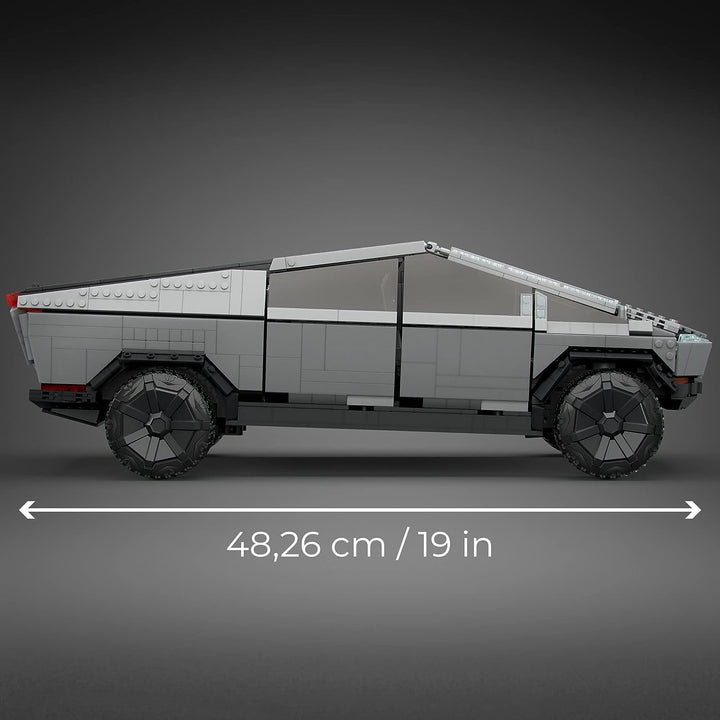 MEGA Tesla-Fahrzeugbauspielzeug für Erwachsene, Cybertruck-Sammler-Truck mit 3283 Teilen und Zubehör, GWW84