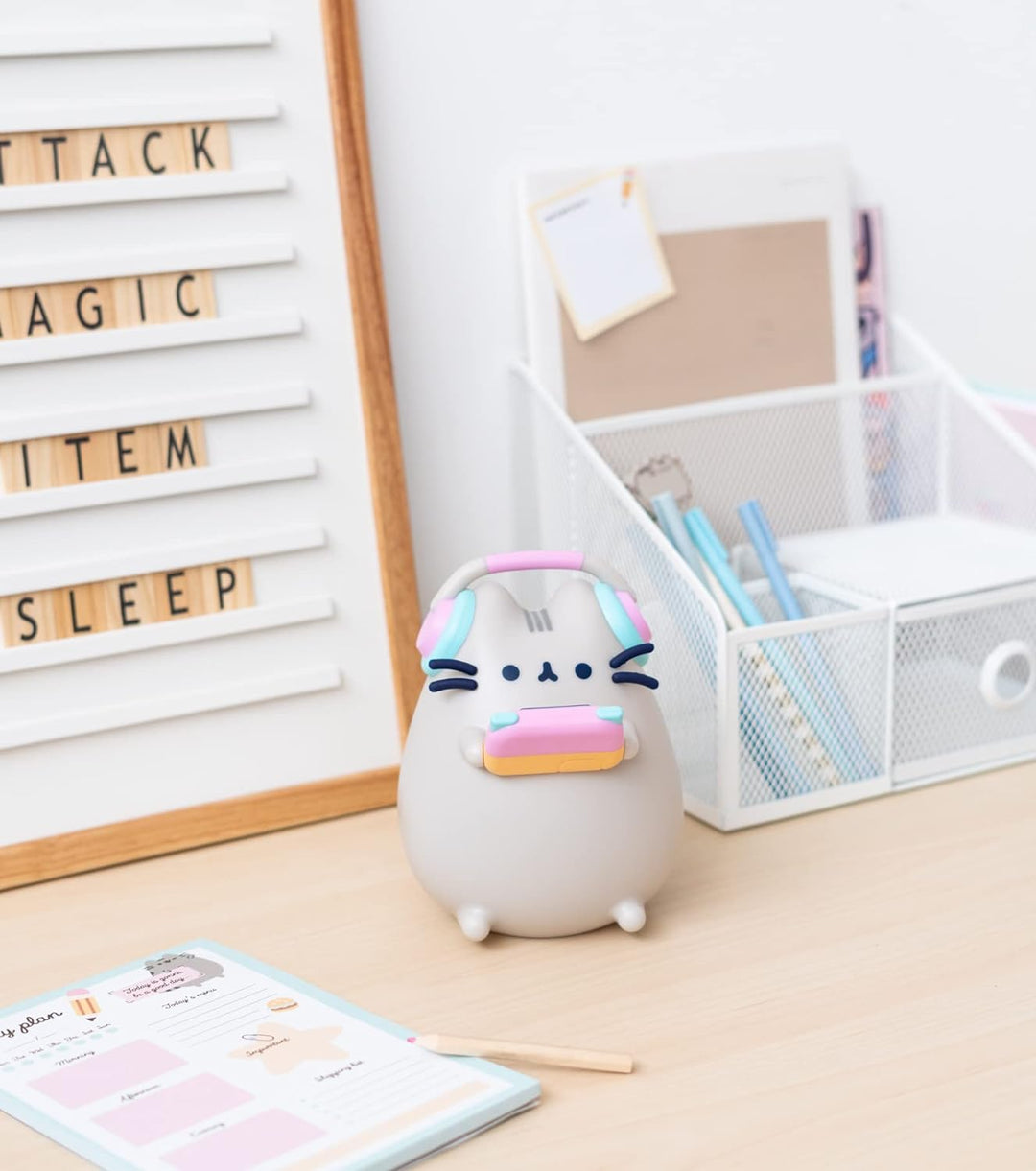 Official Pusheen Gamer Lamp - Cat Lamp - Kids Lamp - Pusheen Gifts - Night Lamp