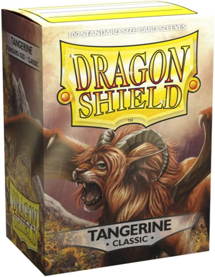 Arcane Tinmen ApS ART10030 Dragon Shield: Tangerine (100), Multicoloured