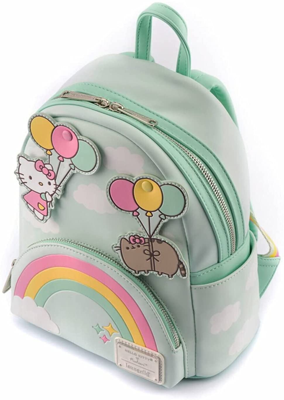 Loungefly Hello Kitty &amp; Pusheen Rainbow Mini-Rucksack