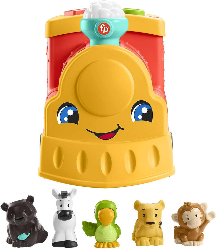 Fisher-Price Little People Big ABC Animal Train, Schiebespielzeugfahrzeug mit Lig