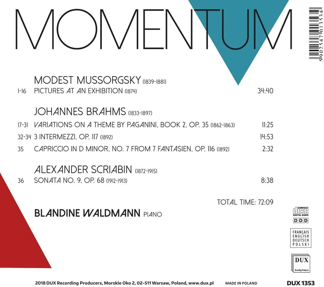 Blandine Waldmann: Momentum [Audio CD]