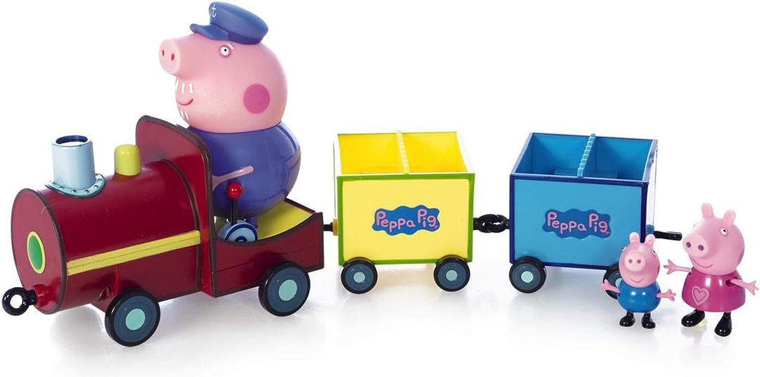 Tm Toys 5034 Peppa Pigs Zug mit 2 Waggons, mehrfarbig