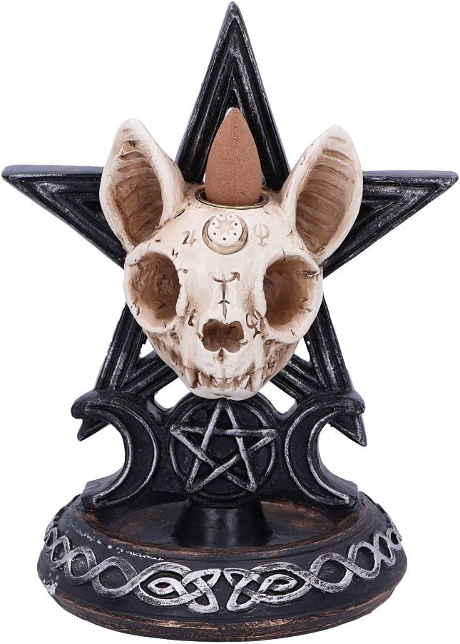 Nemesis Now Familiar Worship Backflow Incense Burner 15.3cm, Black