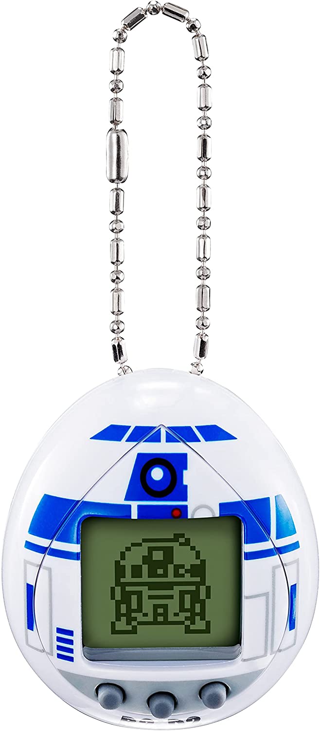 TAMAGOTCHI 88821 Star Wars R2D2 Virtual Pet Droid with Mini-Games, Animated Clip