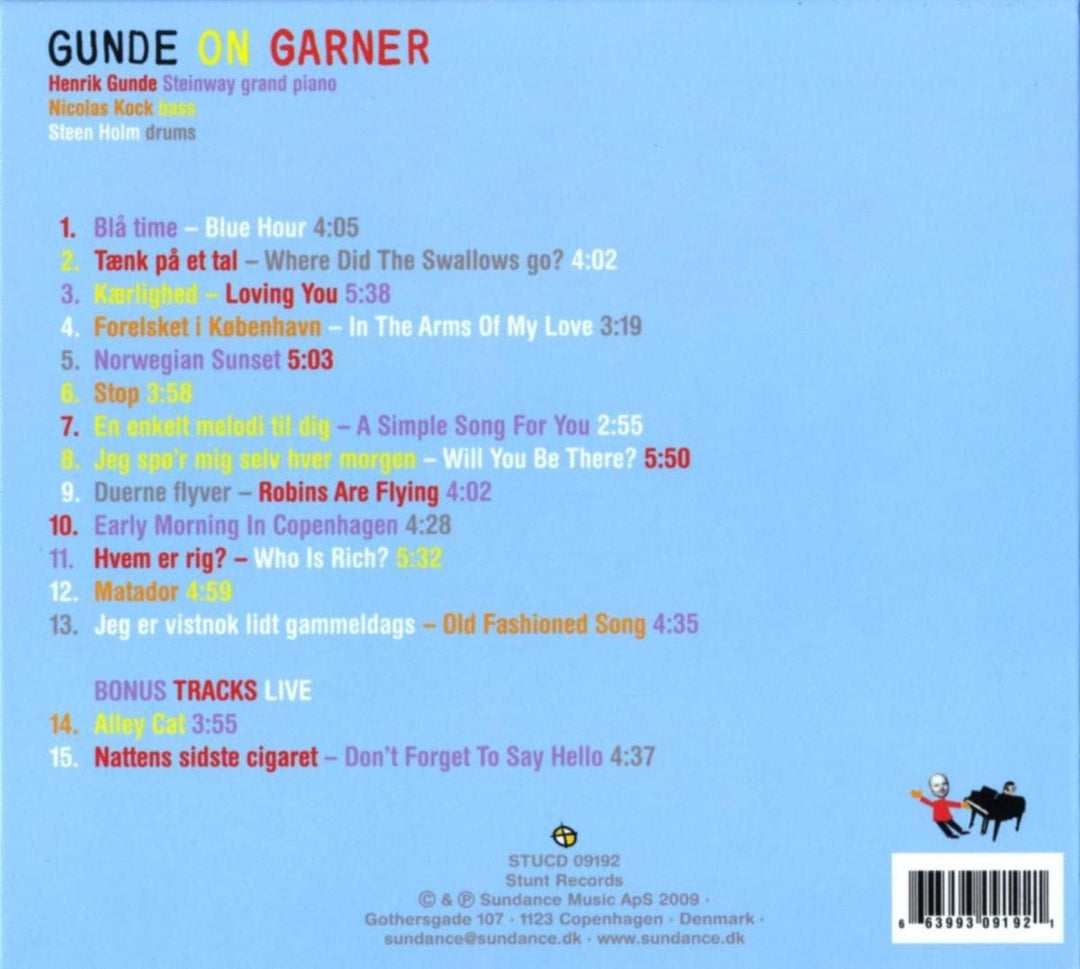 Gunde On Garner - Plays Bent Fabric [Audio CD]