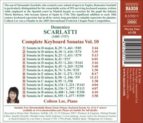 Scarlatti: Complete Keyboard Sonatas, Vol. 10 - Domenico Scarlatti [Audio CD]