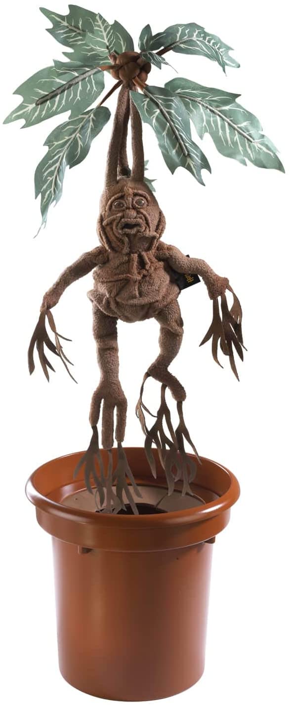 The Noble Collection Harry Potter Mandrake Interaktiver Sammlerplüsch mit Topf – offiziell lizenzierte 14 Zoll (35 cm) elektronische Plüschtierpuppen als Geschenke