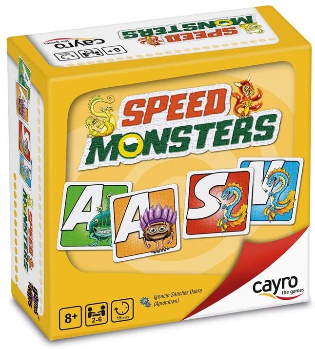 Cayro - Speed ​​Monsters - Wortspiel und Sprachentwicklung - Brettspiel - Entwicklung des Gedächtnisses sowie des verbalen Ausdrucks und der Kommunikation - Brettspiel (7018)