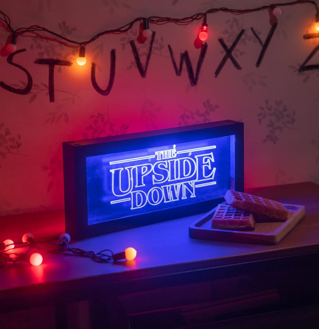 Official Stranger Things Lamp - 4 Lighting Modes - Multi Coloured Lights - Neon Light