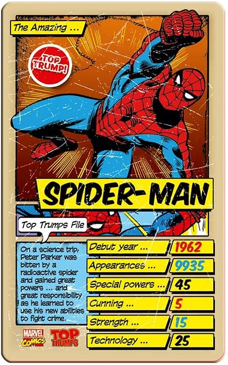 Marvel Comics Retro Top Trumps Specials Card Game