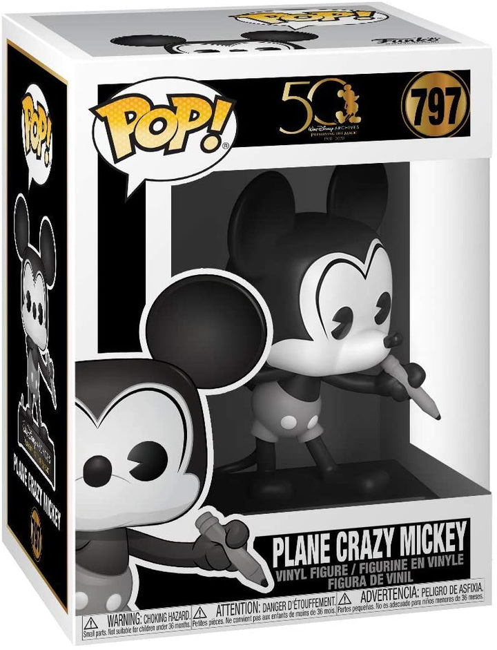 50 Walt Disney-archieven presenteren het magische vliegtuig Crazy Mickey Funko 49889 Pop! Vinyl #797