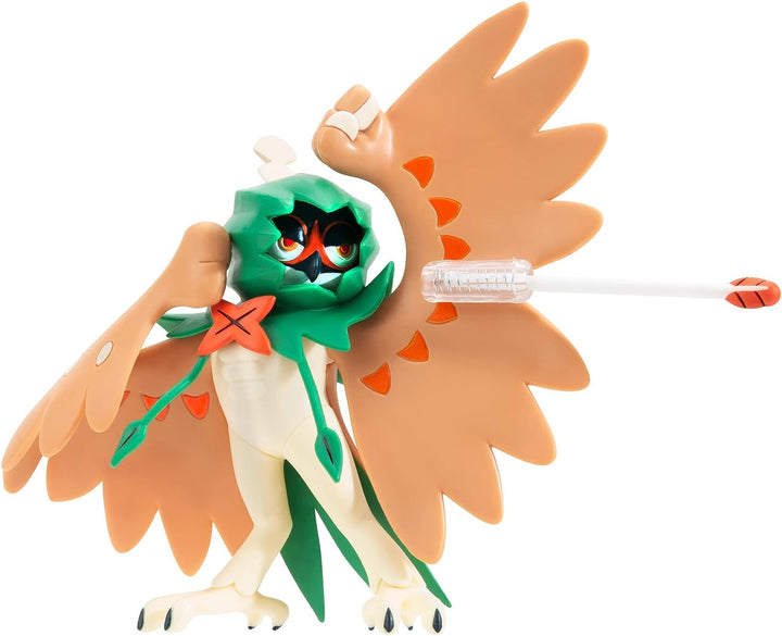 Pokémon PKW3038 verfügt über eine 11,4 cm große Decidueye-Kampffigur mit Pfeilwerfer