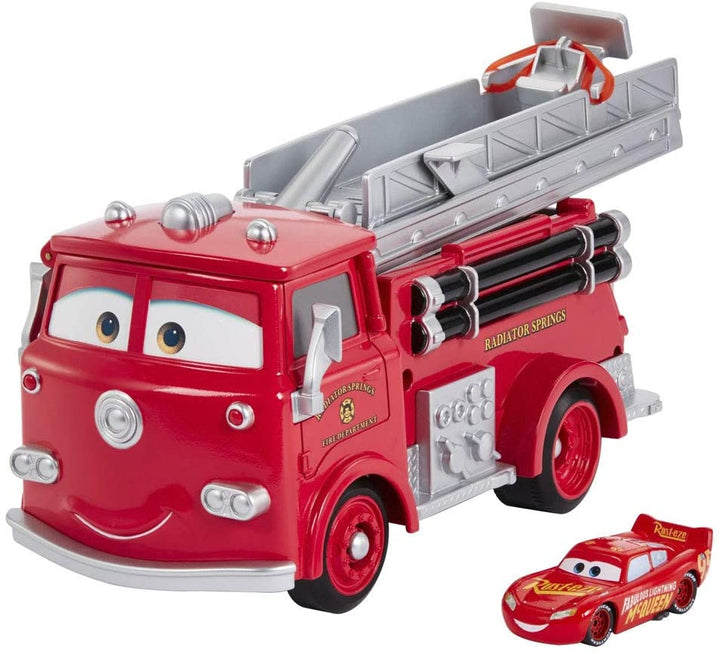 Autos – Farbwechselndes rotes Feuerwehrauto mit Lightning McQueen/Spielzeug