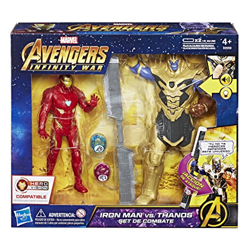 Ensemble de combat Marvel Avengers Iron Man contre Thanos (Hasbro e0559105)