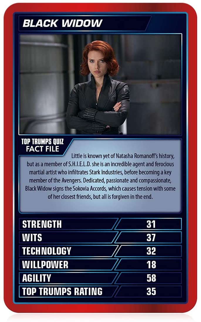 Marvel Cinematic Universe Top Trumps Specials Card Game