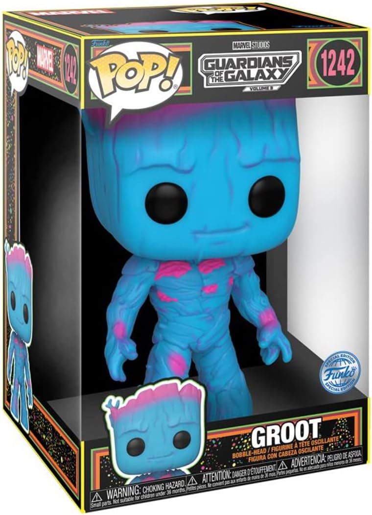 Jumbo: Guardians Of The Galaxy 3 - Groot - Blacklight Funko 71122 10" Pop! Vinyl