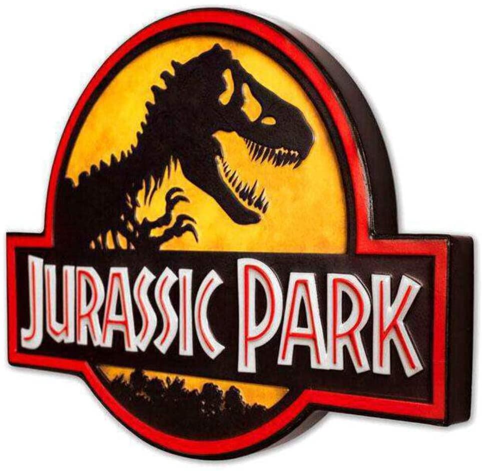 DOCTOR COLLECTOR JURASSIC PARK Logo Metallschild