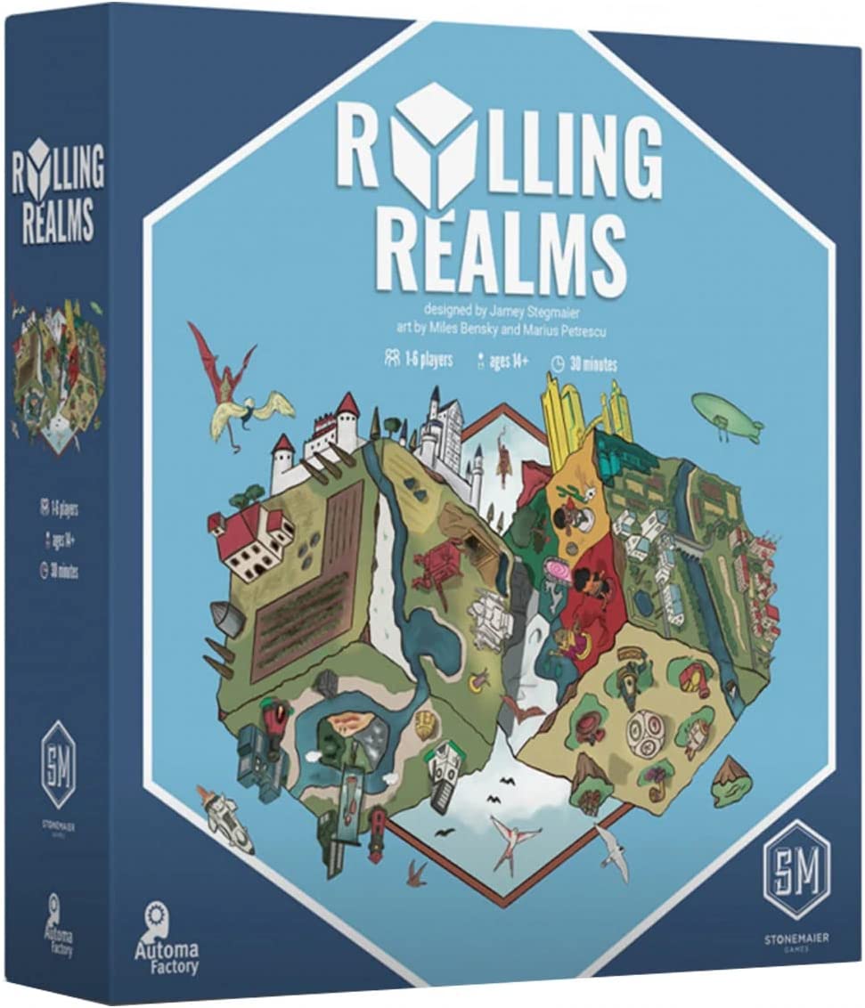 Stonemaier Games Rolling Realms - 1-6 Player Roll-and-Write Game (STM450)