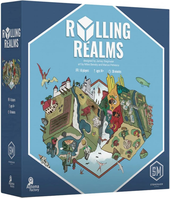 Stonemaier Games Rolling Realms - 1-6 Player Roll-and-Write Game (STM450)