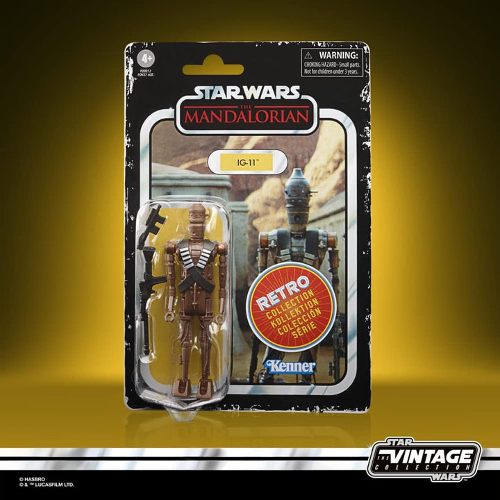 Star Wars Retro Collection IG-11 Spielzeug im 9,5-cm-Maßstab The Mandalorian Collectible Fi