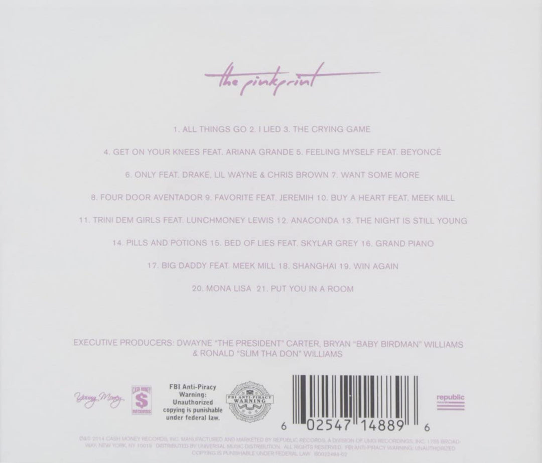 Pinkprint – Nicki Minaj [Audio-CD]