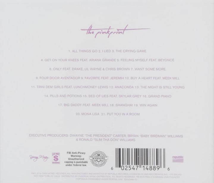 Pinkprint – Nicki Minaj [Audio-CD]