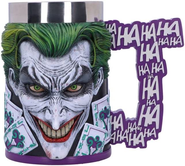 Nemesis Now Officially Licensed The Joker Tankard, Purple, 15.5cm, Resin