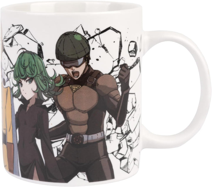 Grupo Erik One Punch Man Heroes Ceramic Mug | 35 cl / 350 ml - 3.74 x 3.15 inches