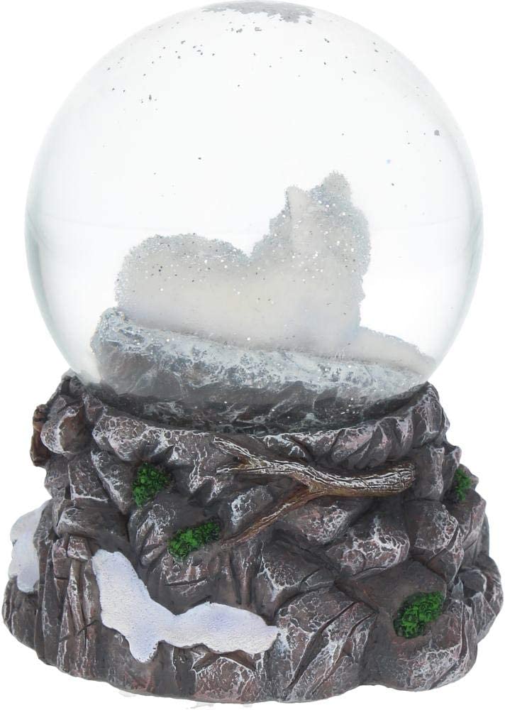 Nemesis Now Guardian of The North Lisa Parker Snowglobe 17.5cm, Grey, 14.5cm