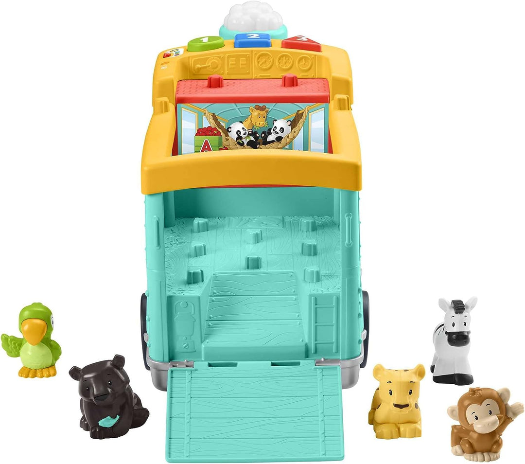 Fisher-Price Little People Big ABC Animal Train, Schiebespielzeugfahrzeug mit Lig