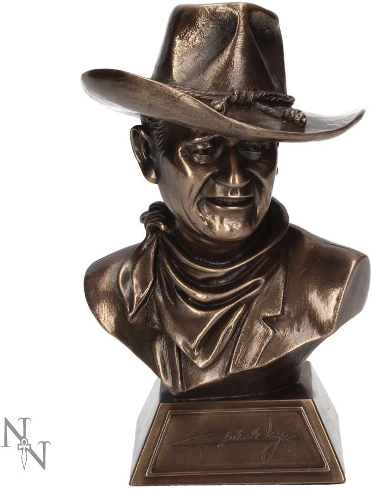 Nemesis Now John Wayne Büstenfigur, 18 cm, Bronze, Kunstharz