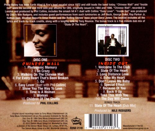 Chinese Wall & Inside Out - Philip Bailey  [Audio CD]