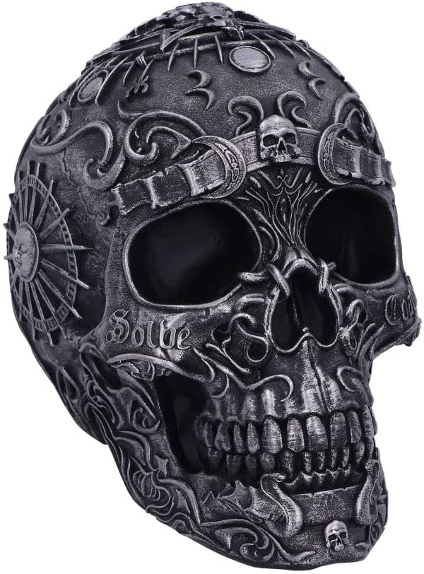 Nemesis Now Baphomet's Worship Skull, grau, 19,5 cm