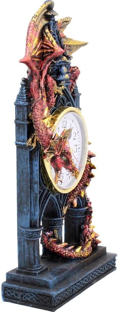 Nemesis Now AL50380 Time Guardian Uhr, 17 cm, Rot