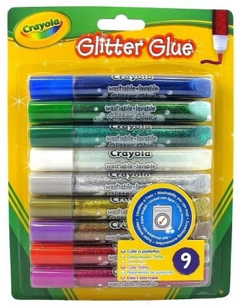 Crayola Glitzerkleber, 9 Stück