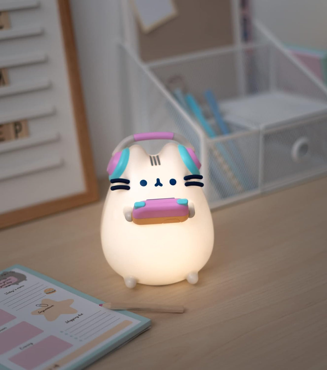 Official Pusheen Gamer Lamp - Cat Lamp - Kids Lamp - Pusheen Gifts - Night Lamp